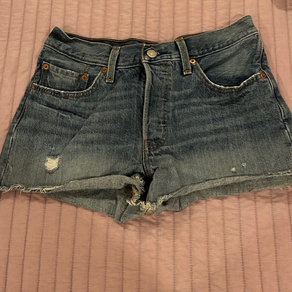 Levi shorts, size 4, light wash